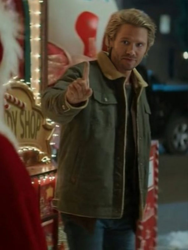 The Merry Gentlemen 2024 Chad Michael Murray Sherpa Green Jacket