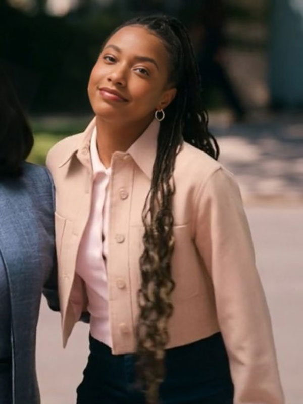 The Sex Lives of College Girls Alyah Chanelle Scott Pink Jacket