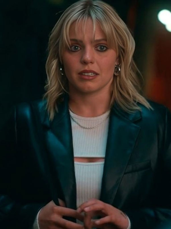 The Sex Lives of College Girls S03 Black Leather Coat