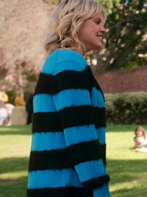 The Sex Lives of College Girls S03 Striped Knitted Cardigan