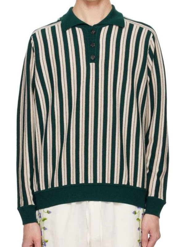 The Today Show Jeff Goldblum Striped Fleece Sweater