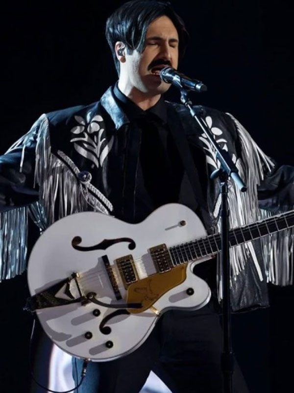 The Voice Danny Joseph Fringed Zipper Leather Jacket