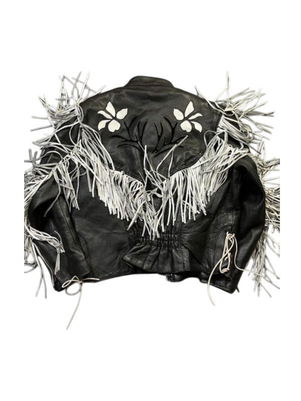The Voice Danny Joseph Fringed Zipper Leather Jacket