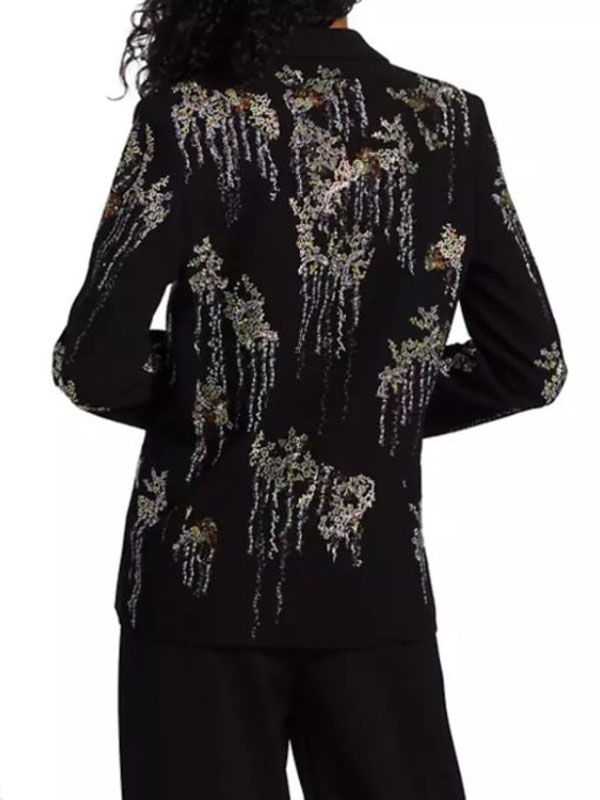 The Voice S25 Reba McEntire Black Embellished Blazer