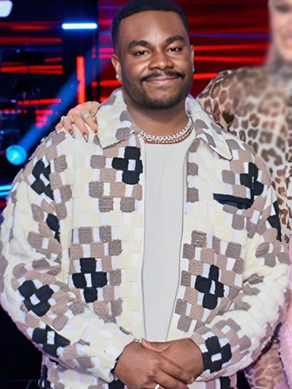The Voice S26 Jan Dan Brown Zipper Checkered Jacket