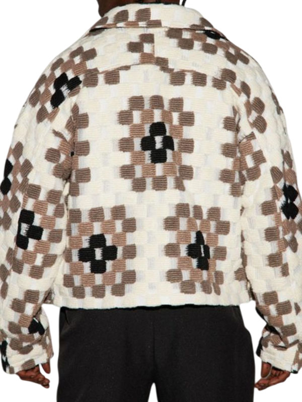 The Voice S26 Jan Dan Brown Zipper Checkered Jacket