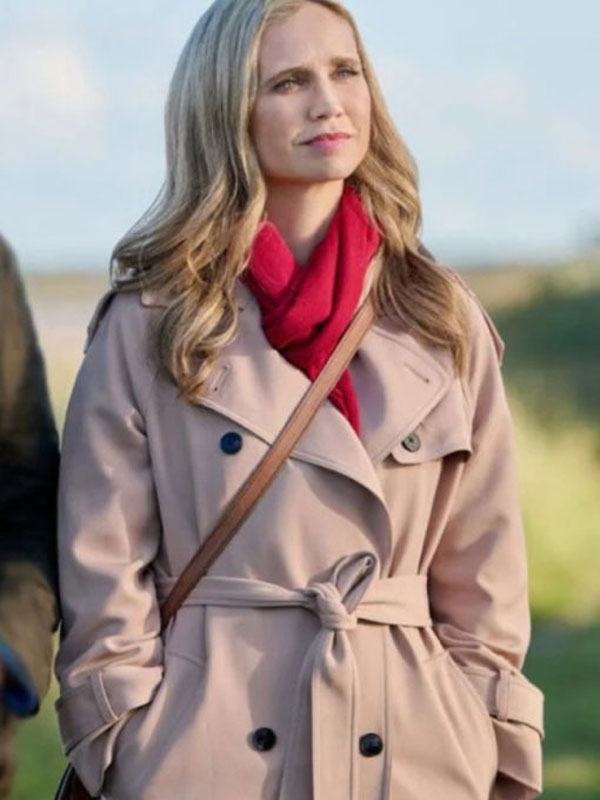 Tis The Season To Be Irish 2024 Fiona Gubelmann Beige Wool Coat