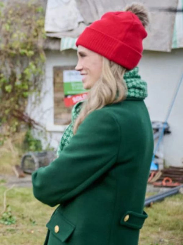 Tis The Season To Be Irish 2024 Fiona Gubelmann Green Wool Coat
