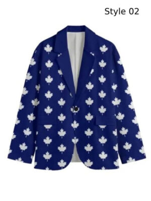 toronto-maple-leafs-blue-printed-blazer