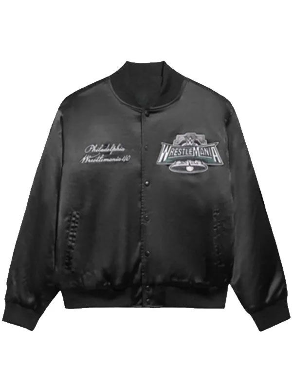 Trick Williams WrestleMania 40 Black Versity Jacket