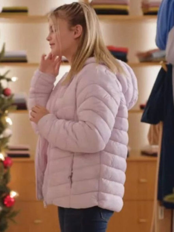 Unwrapping Christmas 2024 Presley Allard Puffer Hooded Jacket