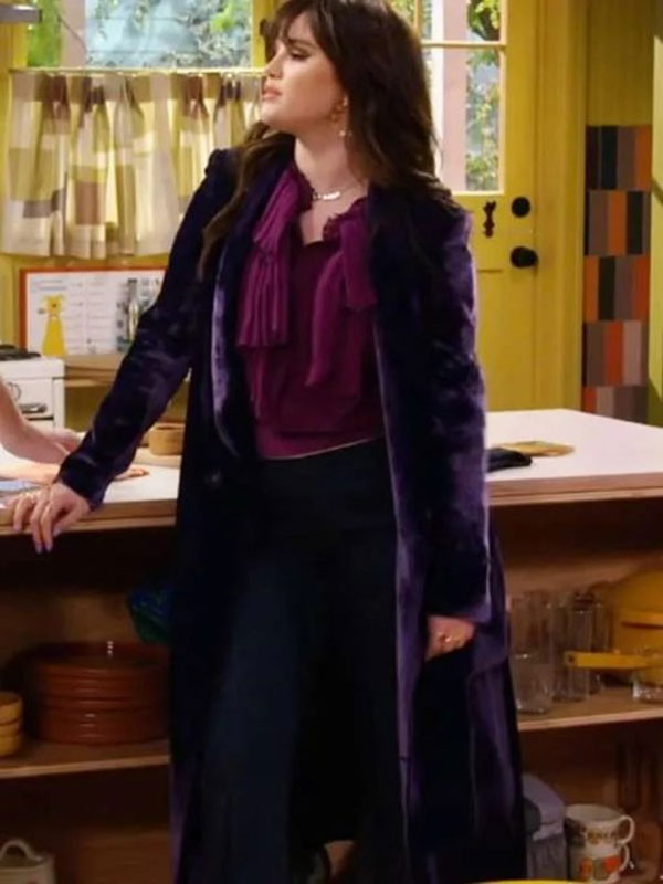Wizards Beyond Waverly Place S01 Selena Gomez Purple Velvet Coat