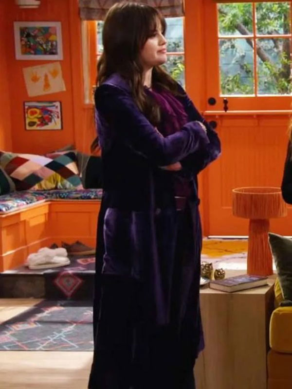 Wizards Beyond Waverly Place S01 Selena Gomez Purple Velvet Coat