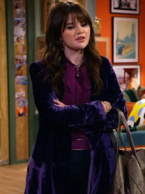 Wizards Beyond Waverly Place S01 Selena Gomez Purple Velvet Coat