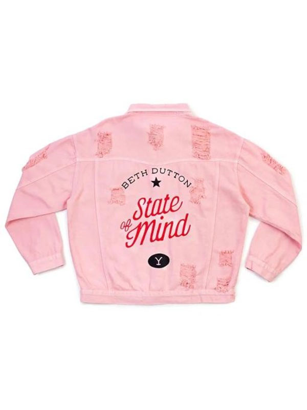 Yellowstone Beth Dutton State Of Mind Pink Cotton Jacket