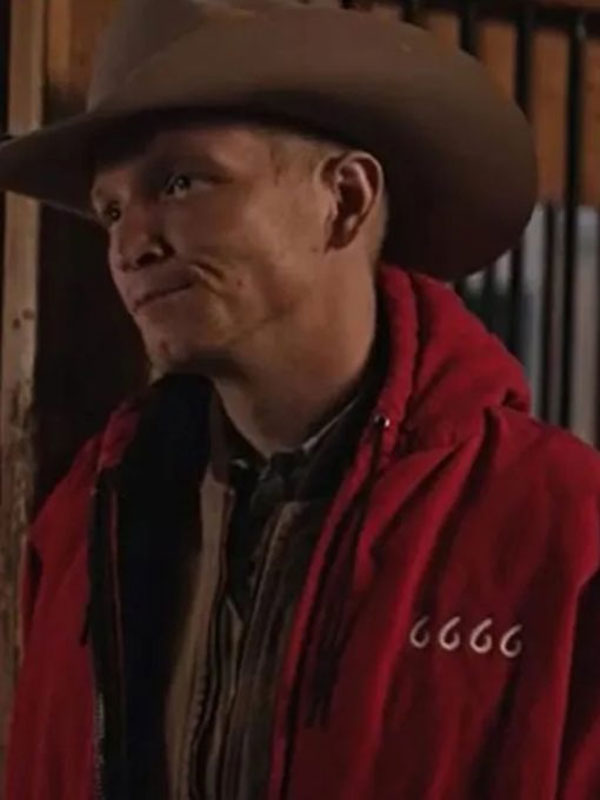 Yellowstone Jimmy Hurdstrom 6666 Red Hooded Jacket