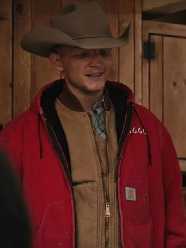 Yellowstone Jimmy Hurdstrom 6666 Red Hooded Jacket