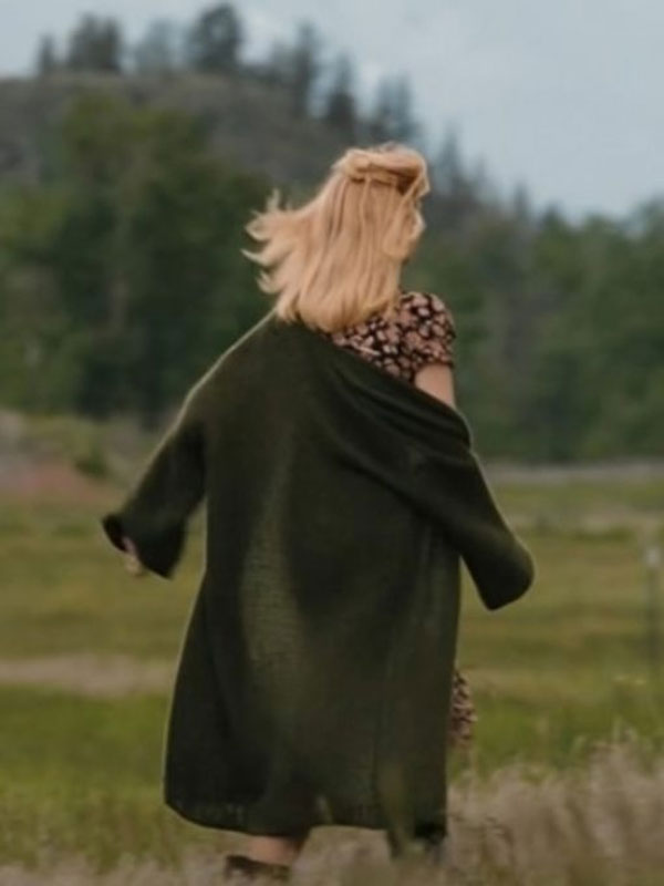 Yellowstone S05 Beth Dutton Green Knitted Cardigan