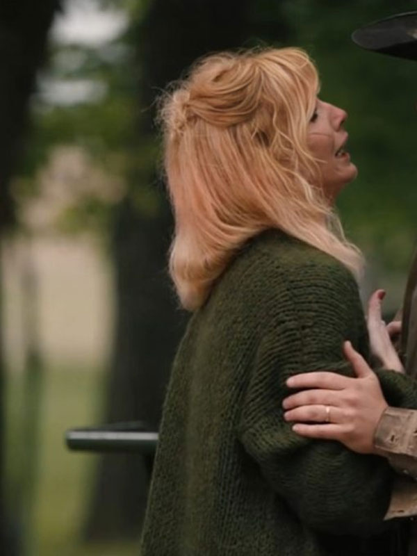 Yellowstone S05 Beth Dutton Green Knitted Cardigan