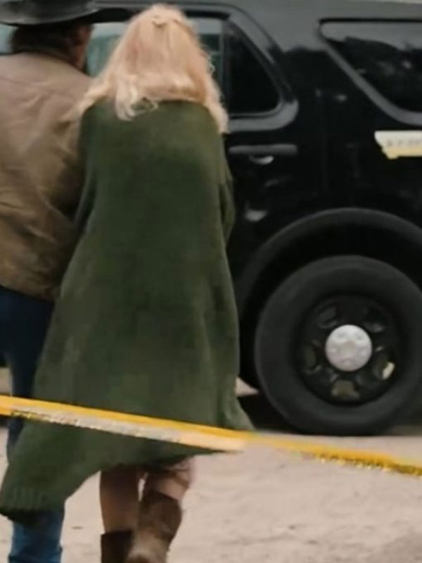 Yellowstone S05 Beth Dutton Green Knitted Cardigan