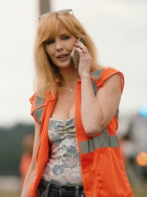 Yellowstone S05 Beth Dutton Orange Cotton Vest