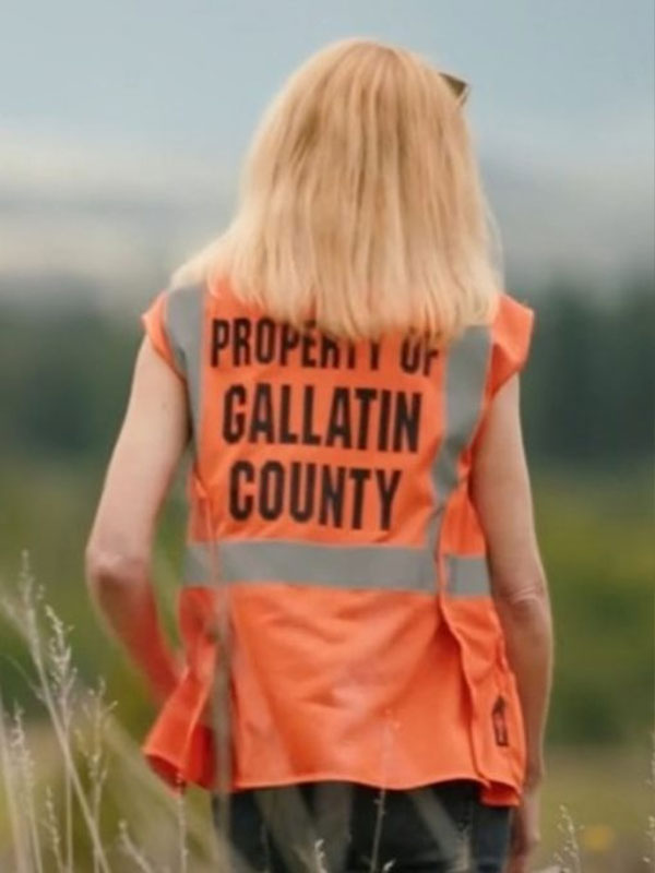 Yellowstone S05 Beth Dutton Orange Cotton Vest