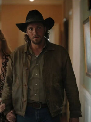Yellowstone S05 Kayce Dutton Brown Leather Jacket