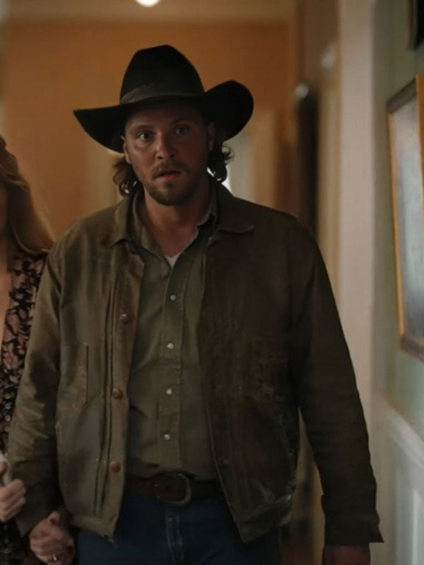 Yellowstone S05 Kayce Dutton Brown Leather Jacket