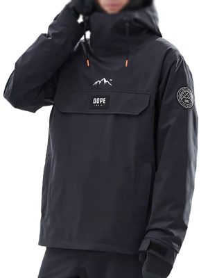 Dope Blizzard Snowboard Black Parachute Jacket