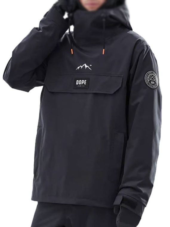 Dope Blizzard Snowboard Black Parachute Jacket