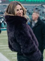 Erin Andrews Faux Fur Purple Coat