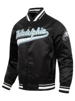 Nick Foles Philadelphia Eagles Black Satin Jacket