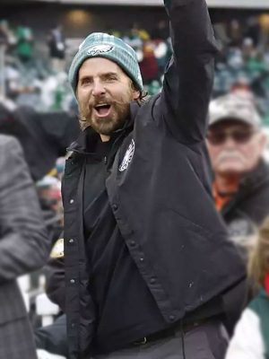 Bradley Cooper Philadelphia Eagles Black Parachute Jacket