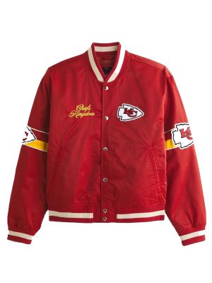 Kansas City Chiefs Red Varsity Bomber Jacket