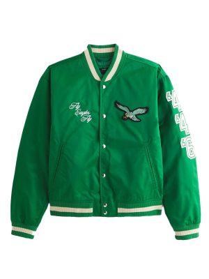 Philadelphia Eagles Green Varsity Bomber Jacket