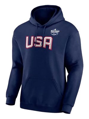 USA Team Hockey Nations Face-Off Blue Pullover Hoodie