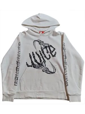 Vlone x Juice Wrld White Pullover Hoodie