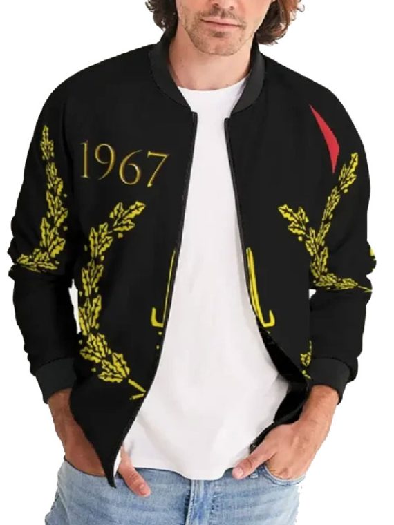 American Heritage Flag Black Bomber Jacket