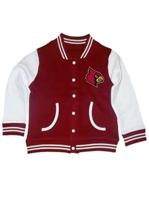 Louisville Cardinals Red White Varsity Jacket