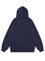 Aelfric Eden Puppy Badge Print Blue Pullover Hoodie