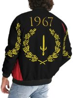 American Heritage Flag Black Bomber Jacket