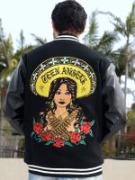 Angels La Charra Black Varsity Jacket