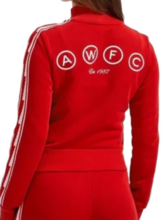 Arsenal AWFC Red Fleece Track Jacket