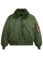 B-15 Green Satin Bomber Jacket