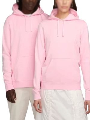 Baby Pink Oversized Fleece Pullover Hoodie