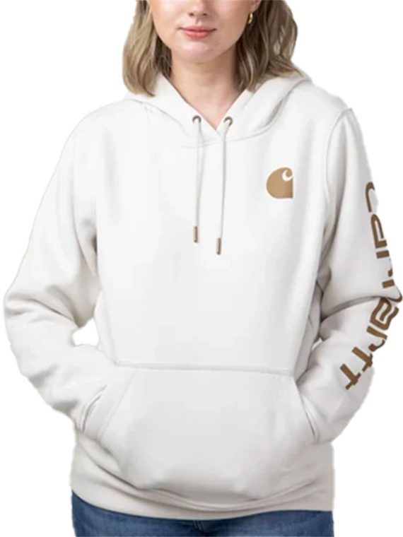 Carhartt Midweight White Pullover Hoodie