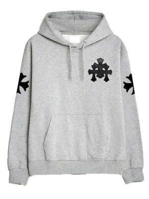 Chrome Hearts Grey Pullover Hoodie