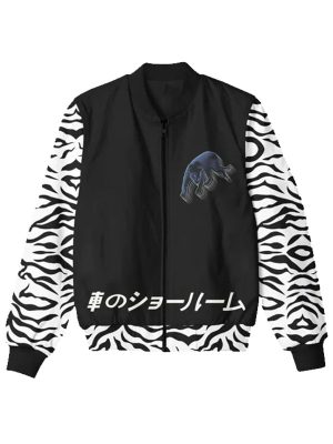 Close The Deal Black White Bomber Jacket