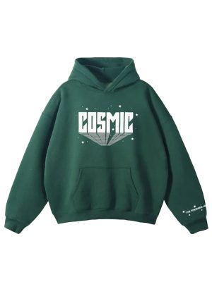 Cosmic Green Fleece Pullover Hoodie
