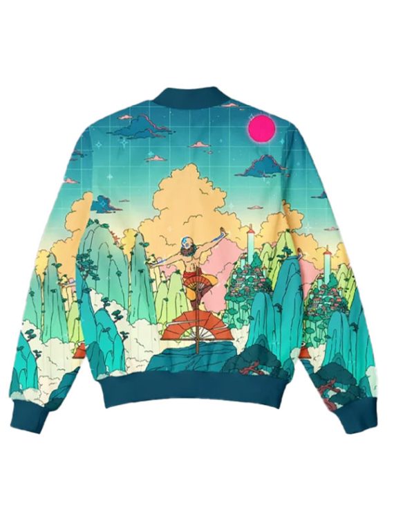Currents Multi Color Varsity Bomber Jacket